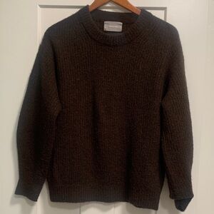 Everlane crew neck cocoon alpaca sweater